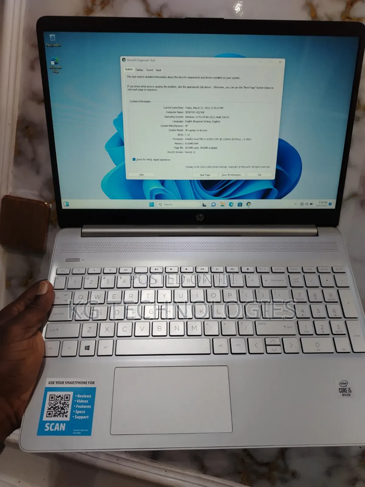 Laptop HP 15 8GB Intel Core i5 SSD 256GB