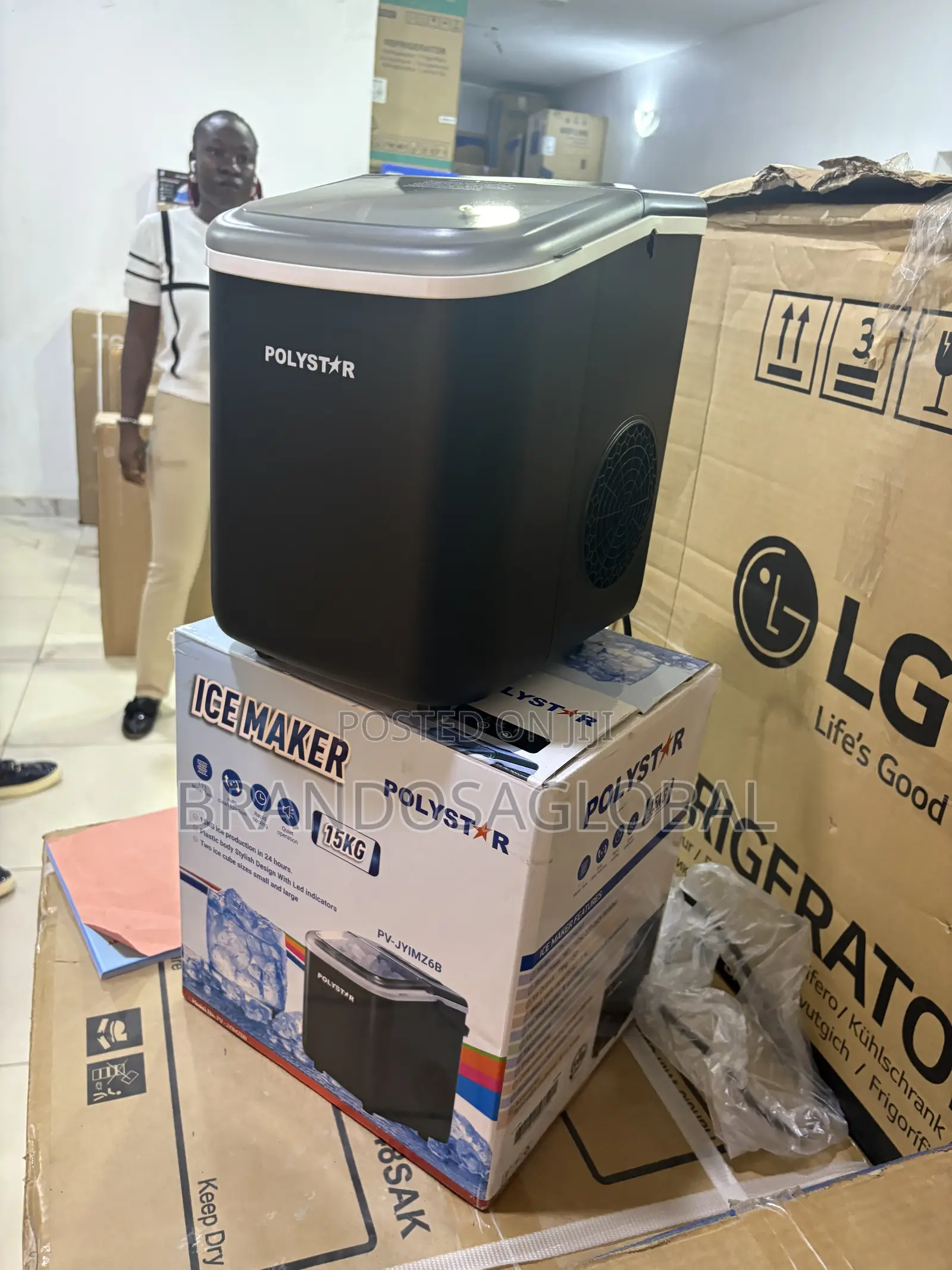 Polystar 15KG Ice Making Machine for Events