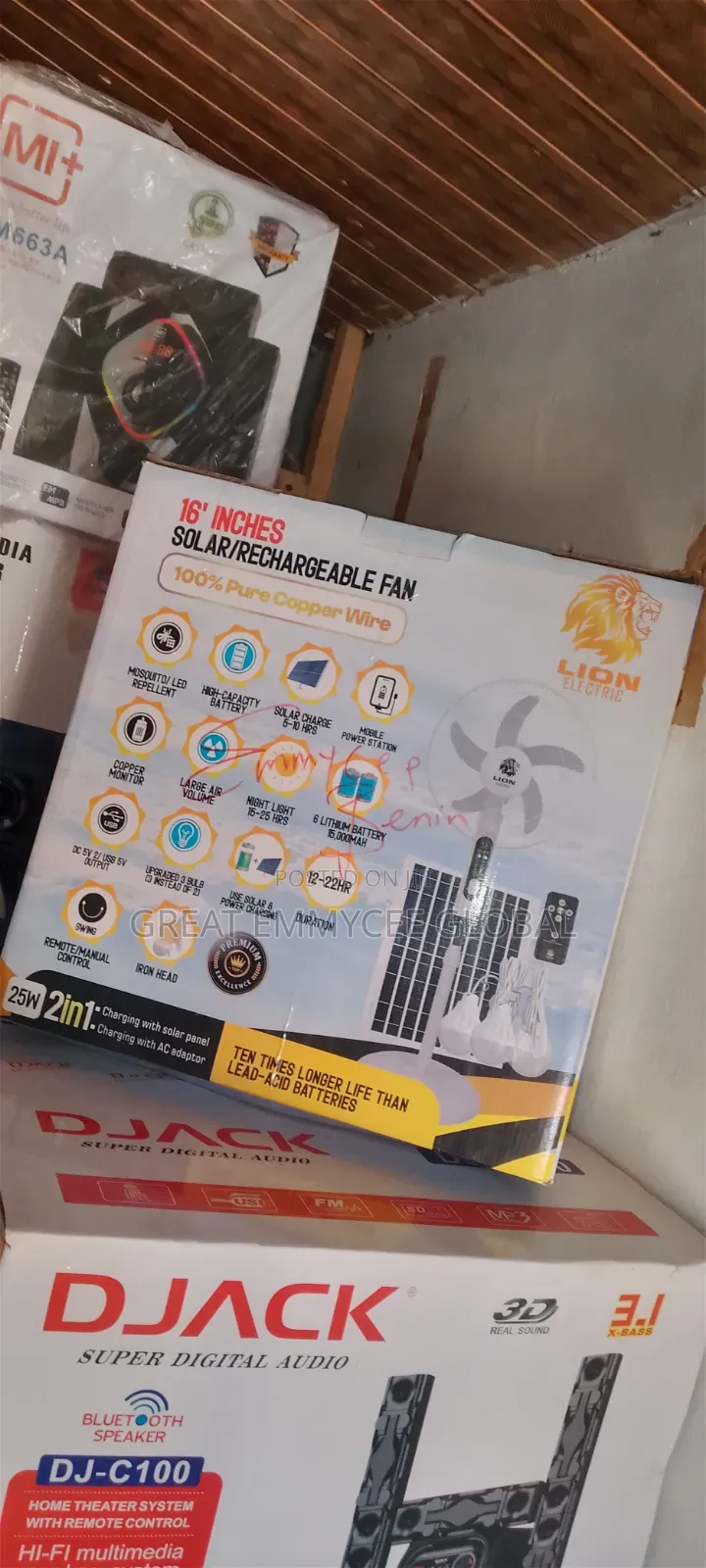 Loin Electrical Best Solar Fan With Mosquito Repellent Light