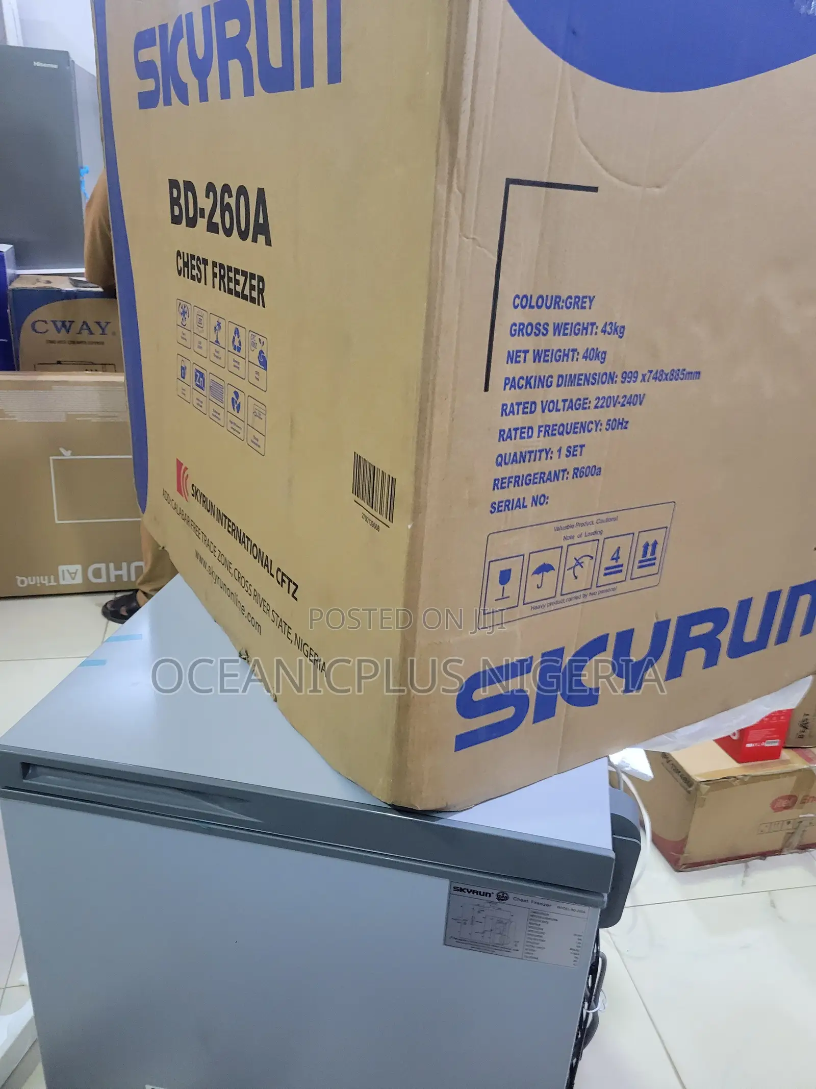 Skyrun BD-260A Chest Freezer for Frozen Products