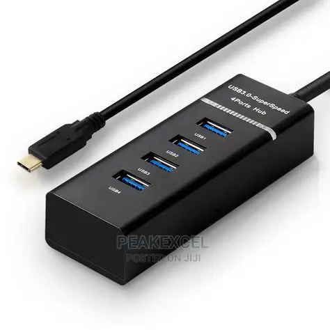 4 Port USB 3.1 USB-C Hub 10gbps Transfer Rate for Apple
