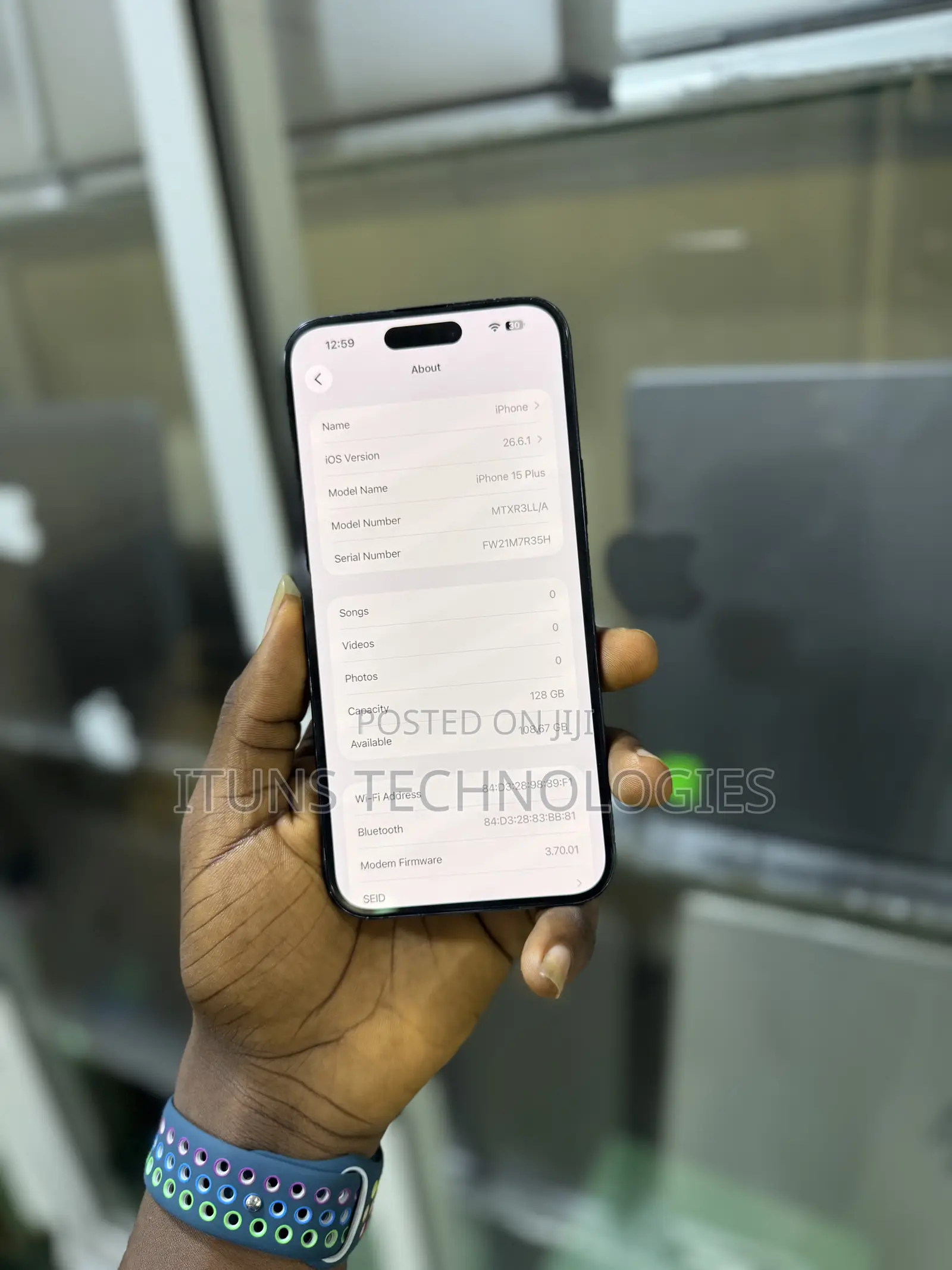 Apple iPhone 15 Plus 128 GB Black
