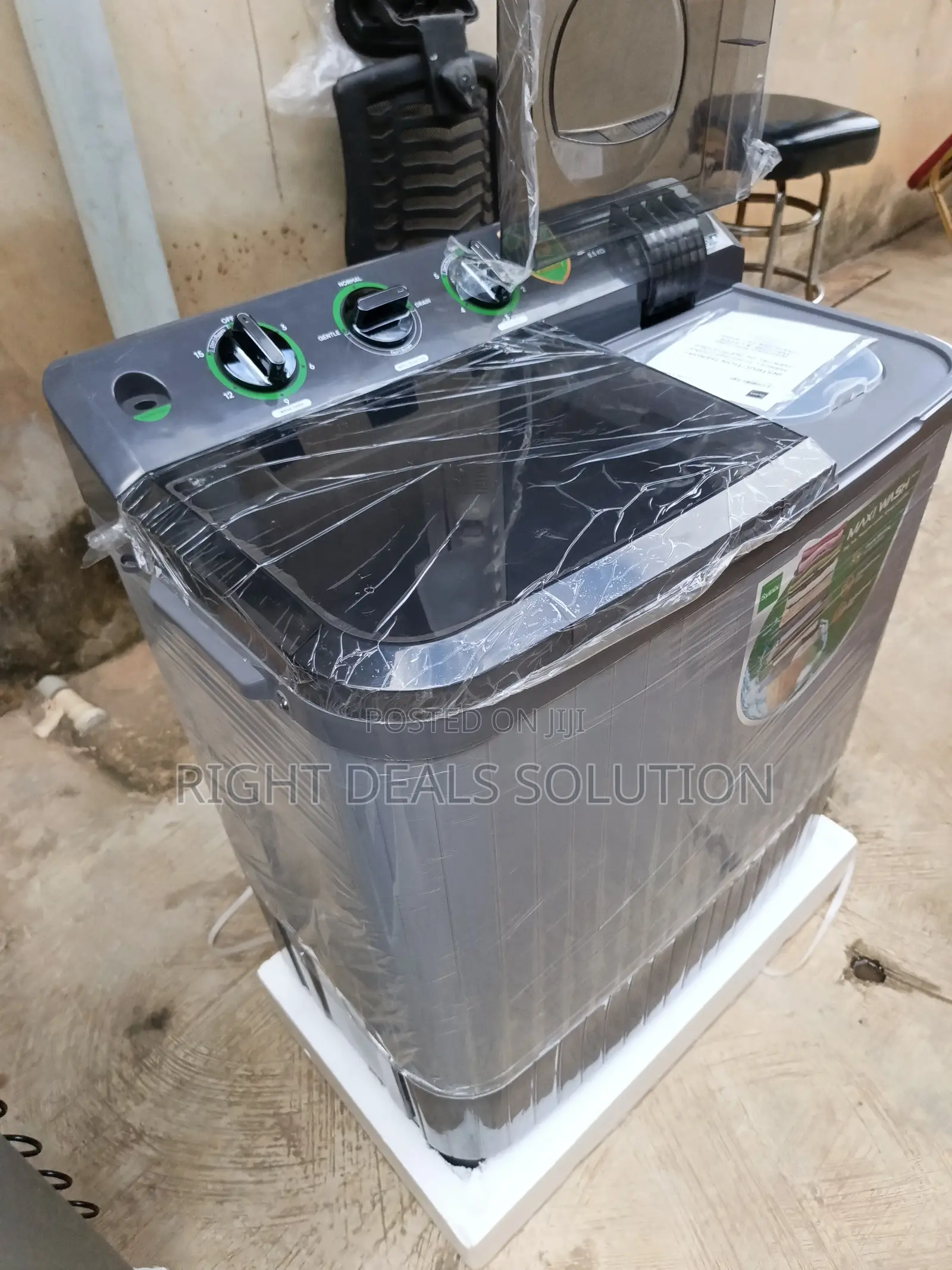 Syinix Semi Automatic Laundry Machine With Dual Compartments