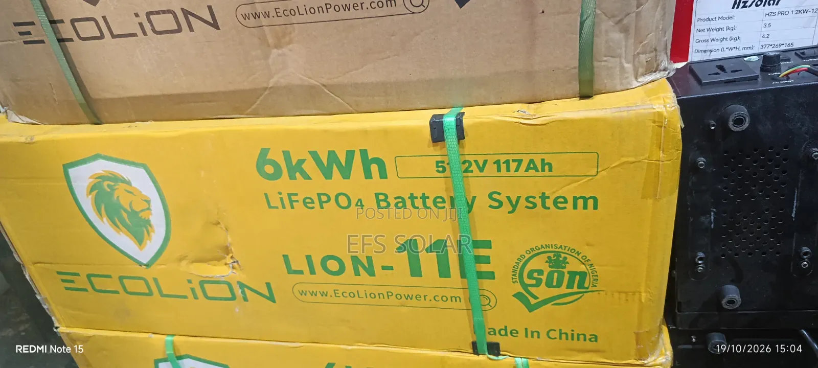 EcoLion 6kWh 51.2V Lithium Battery – LION-11E