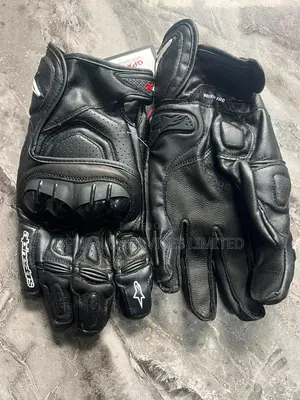 Short Alphinestar Leather Gloves for Biker/Rider
