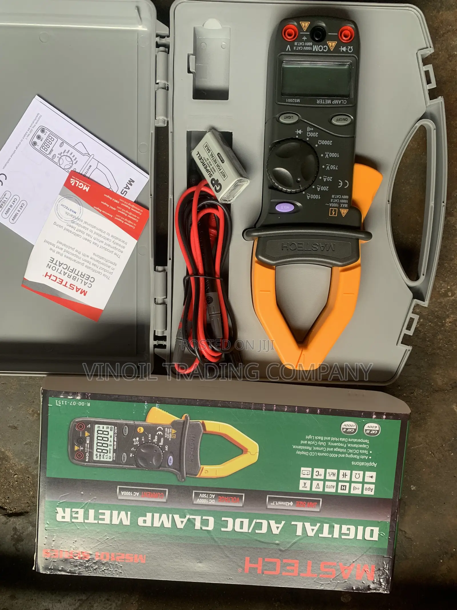 MASTECH MS2101 AC/DC Clamp Meter - Digital Clamp Meter