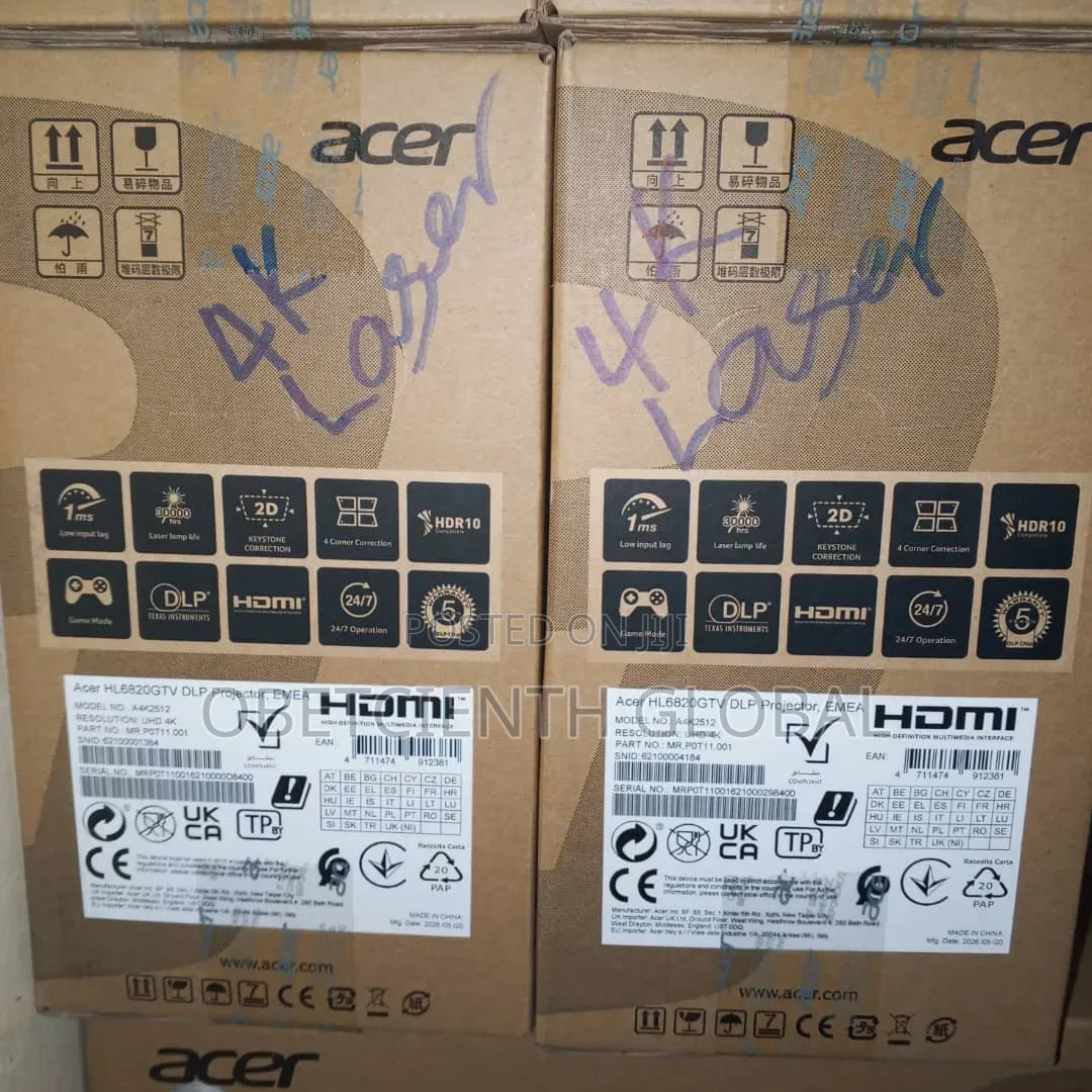 Acer HL6820GTV 4000Lumens 4K UHD Smart Laser Projector