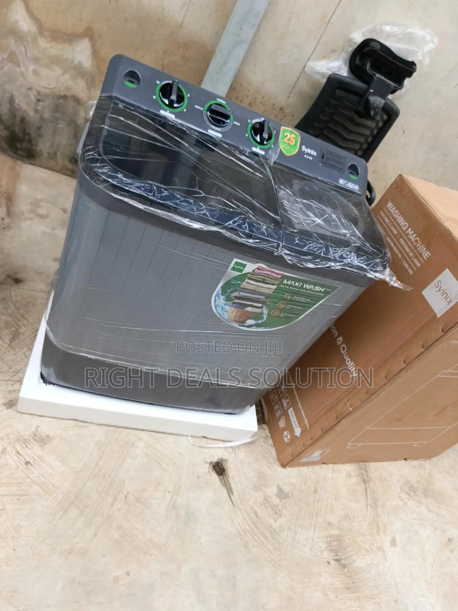 Syinix Semi Automatic Washing Machine With Spin Compartment