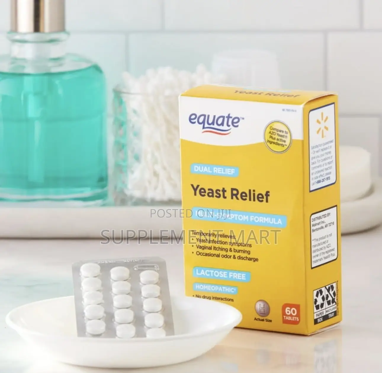 Yeast Relief Tablets – Vaginal Itching & Burning – Odor & Discharge
