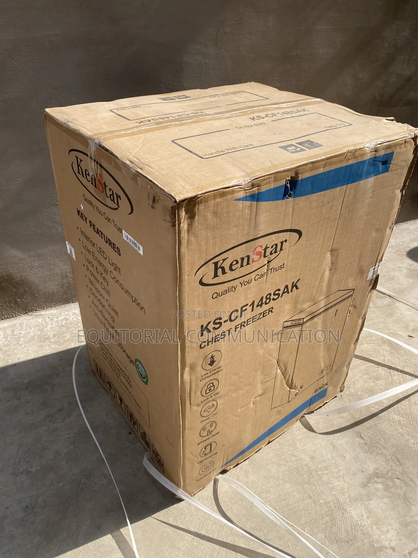 KENSTAR 142-Litre Chest Freezer KS-CF148SAK for Frozen Supplies