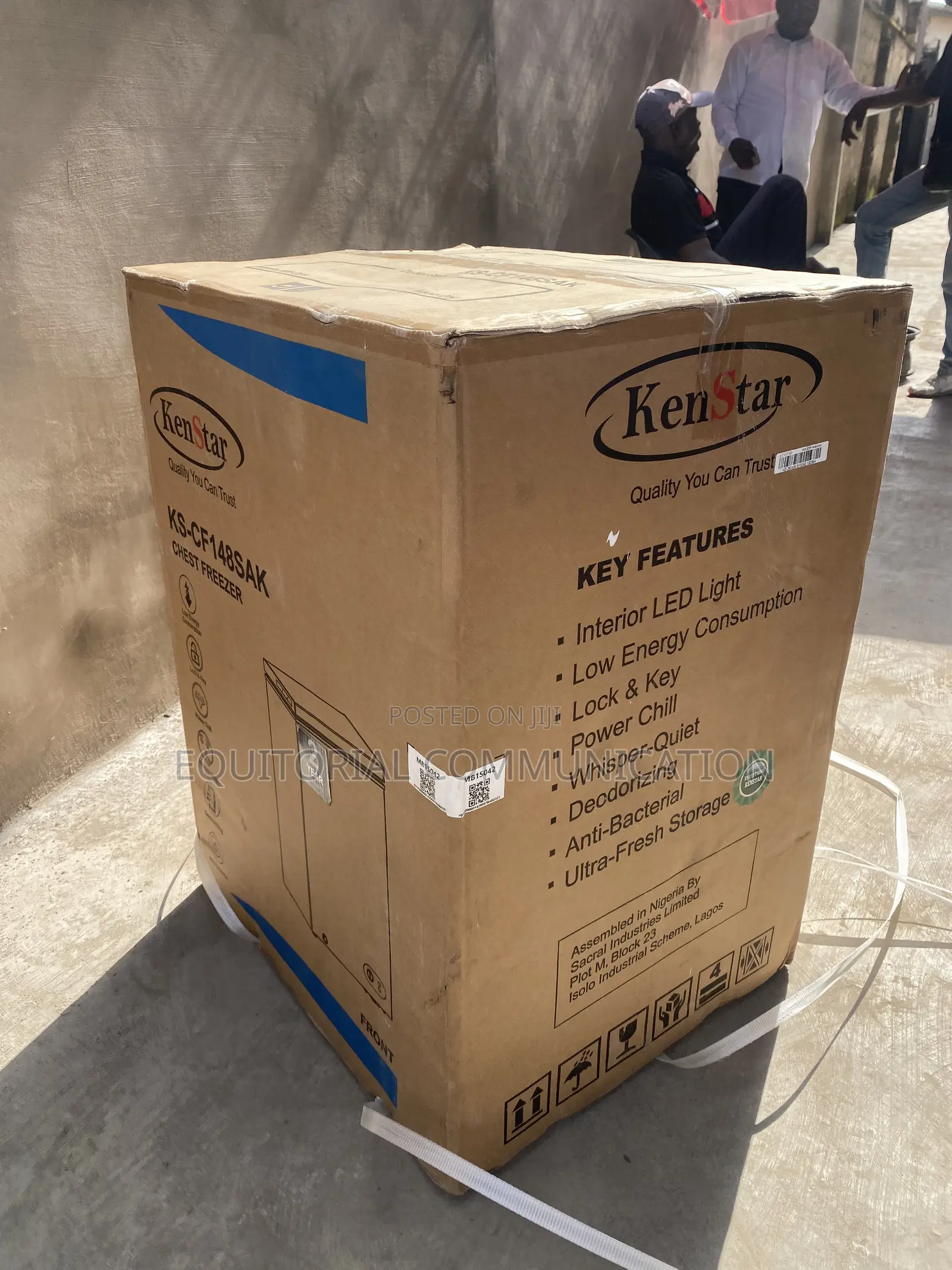 KENSTAR 142-Litre Chest Freezer KS-CF148SAK for Frozen Supplies