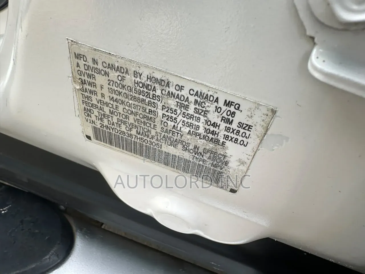 Acura MDX SUV 4dr AWD (3.7 6cyl 5A) 2007 White