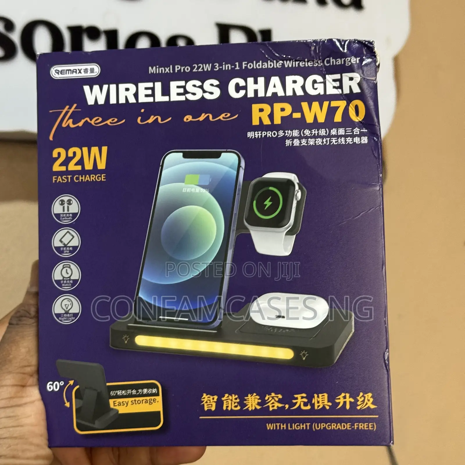REMAX Minxl Pro Series 22W 3-in-1 Foldable Wireless Charging Station