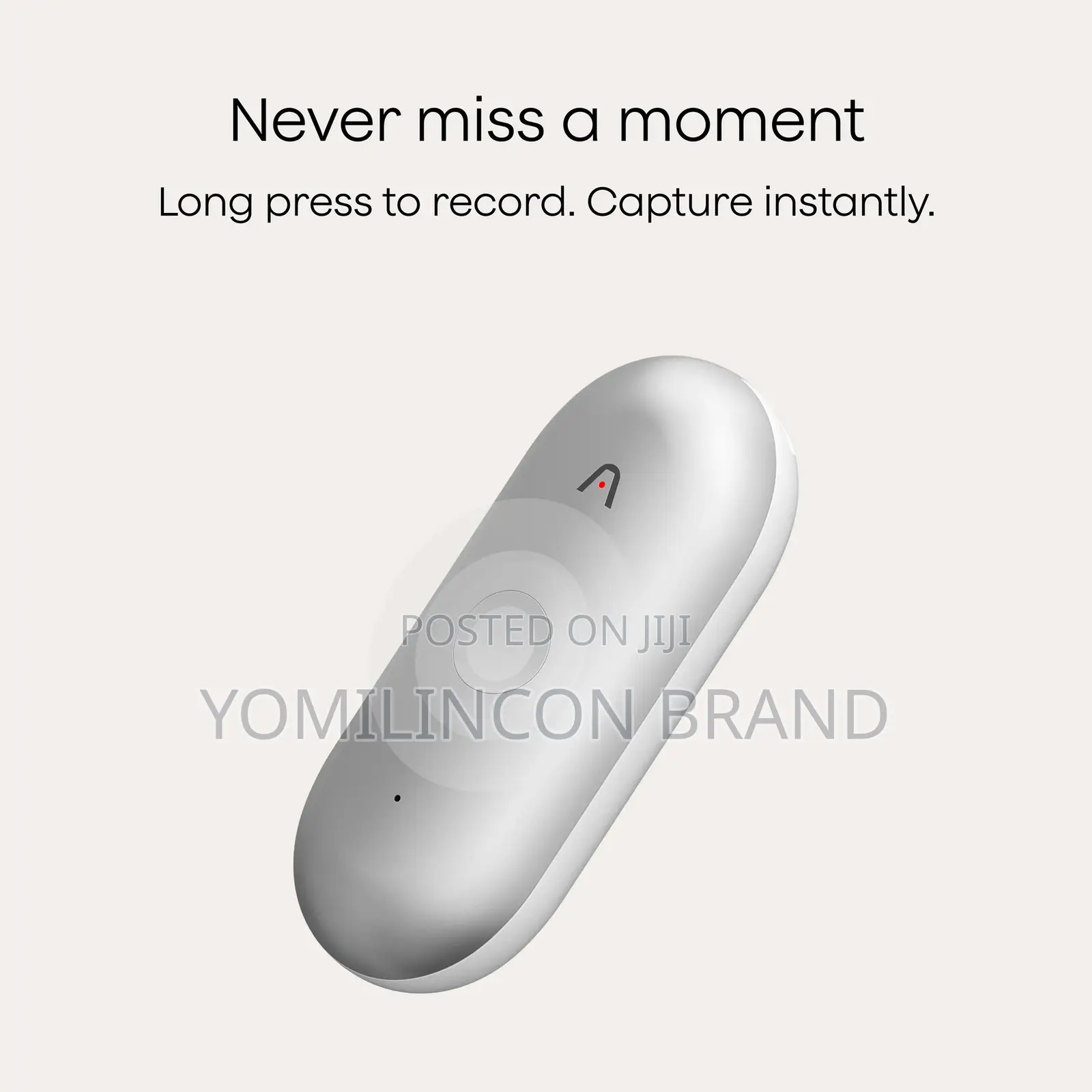 Plaud NotePin S Wearable AI Voice Recorder,Transcribe&Summarize,Silver
