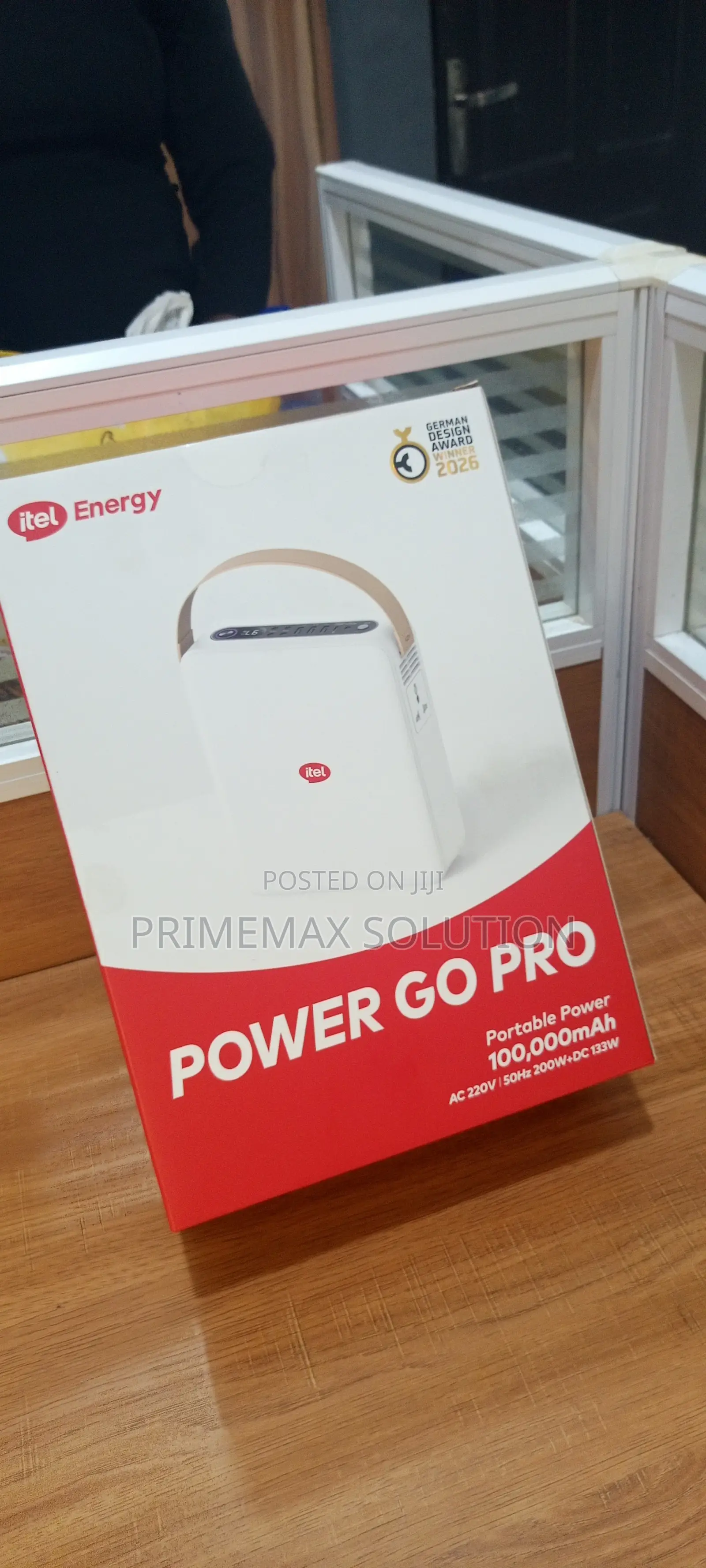 Itel Energy Power Go Pro 100,000mAh – 200W AC 220V Portable Power