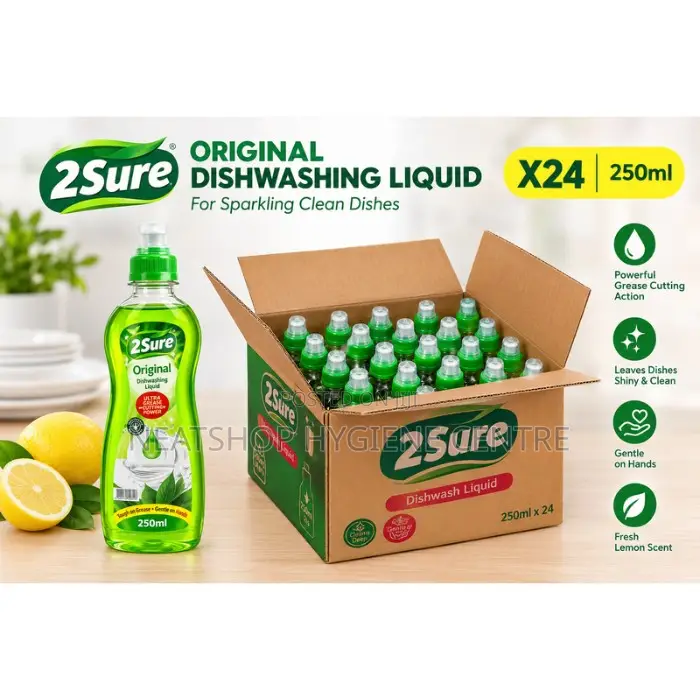 2Sure Dishwash Original Fresh 250ml – 24 Pieces