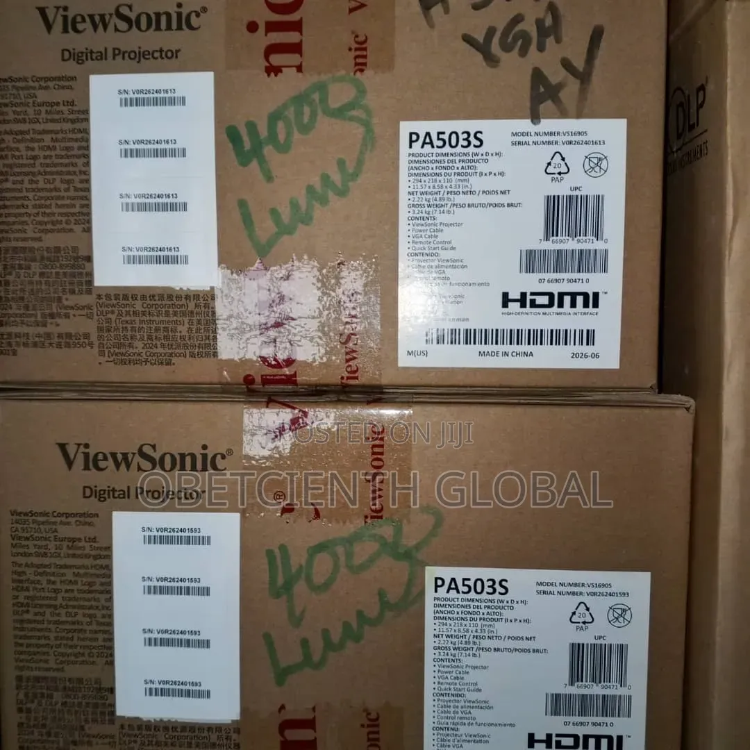 ViewSonic PA503S 4000Lumens Highly Capable Projector