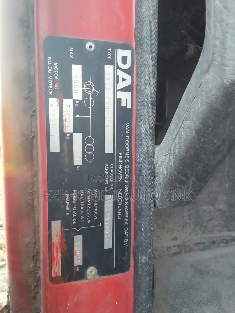 Tokunbo DAF 3300 Model, 10 Tyres