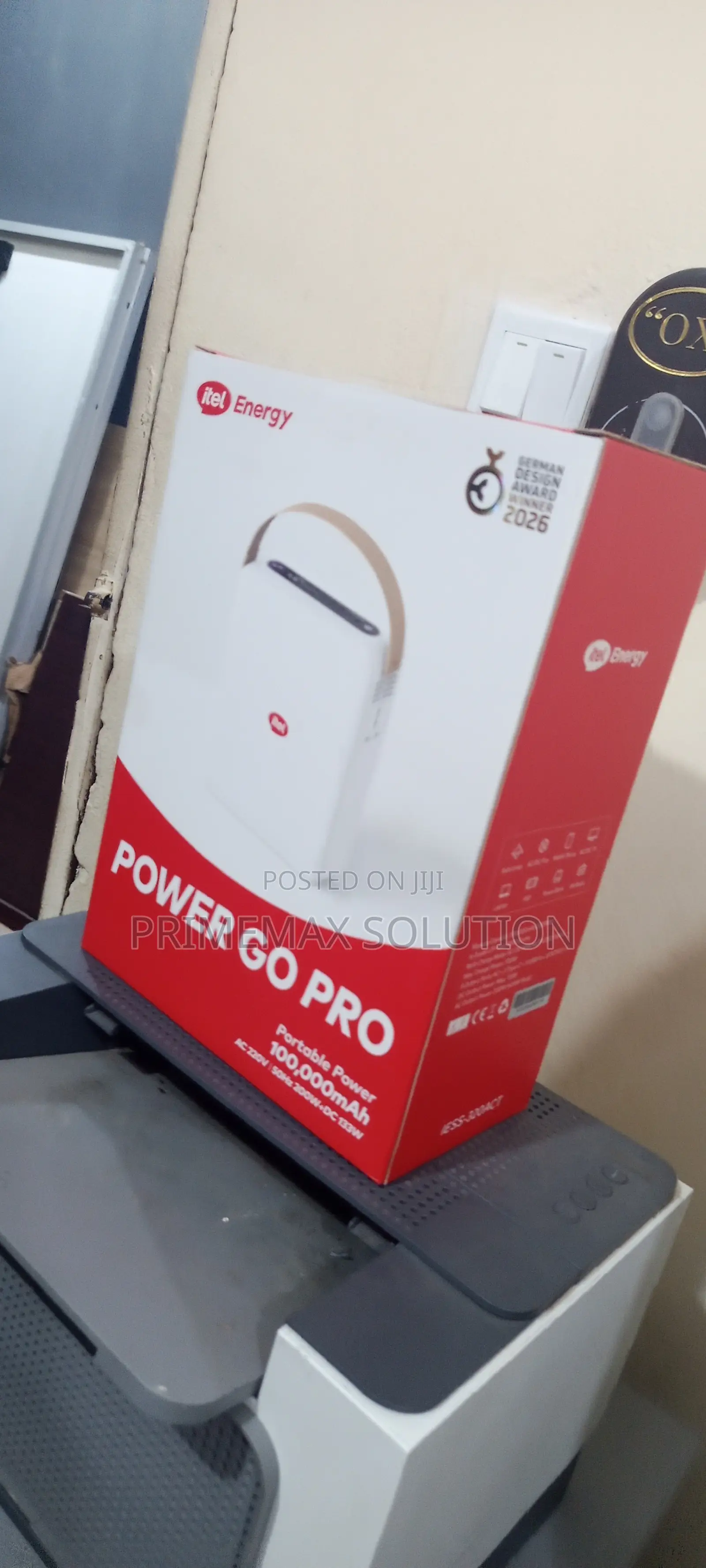 Itel Power Go Pro: 100,000mAh + 200W Pure Sine Wave AC Outlet