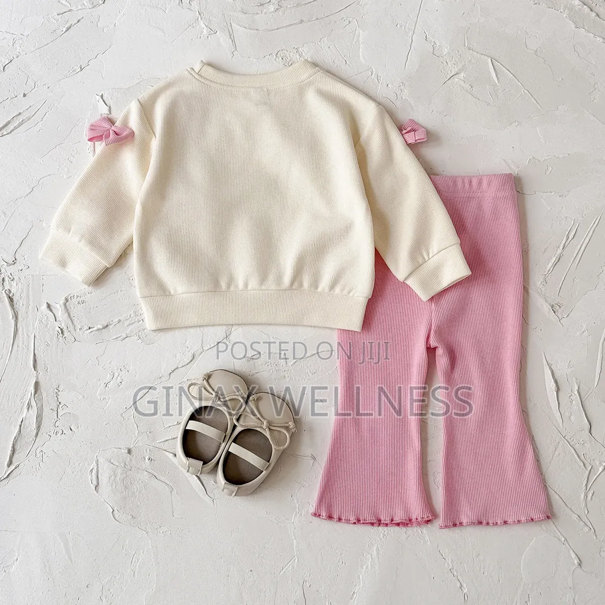 Baby Girls 2-Piece Sweater Top and Flared Trousers Set (6–12 Months)