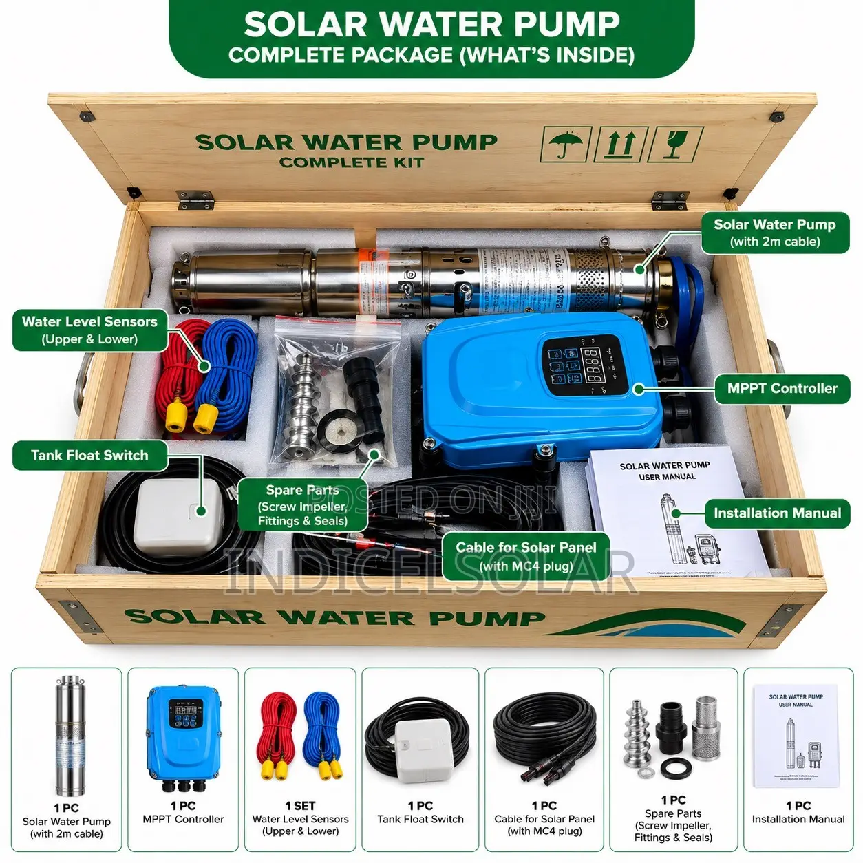 3hp Solar Borehole Pumping Machine
