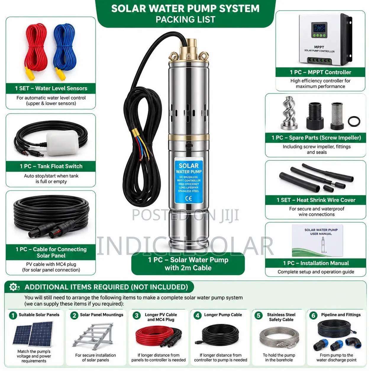 3hp Solar Borehole Pumping Machine