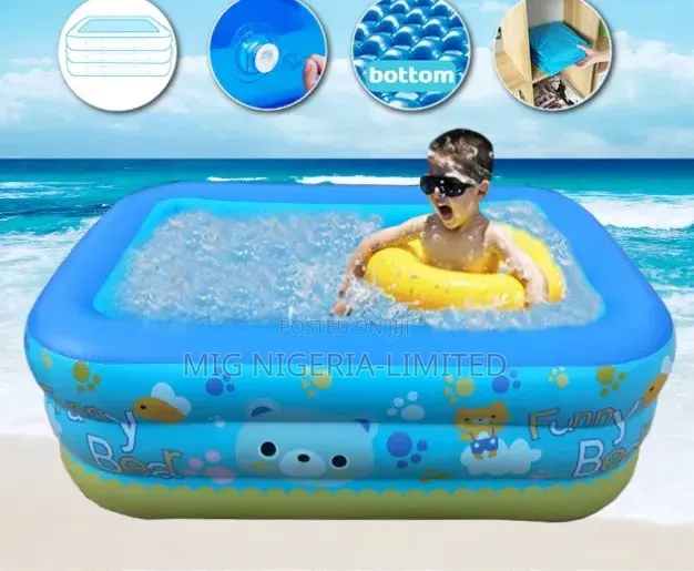 Inflatable Swimming Pool for Baby Kid Adult Paddling Pool
