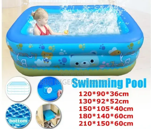 Inflatable Swimming Pool for Baby Kid Adult Paddling Pool