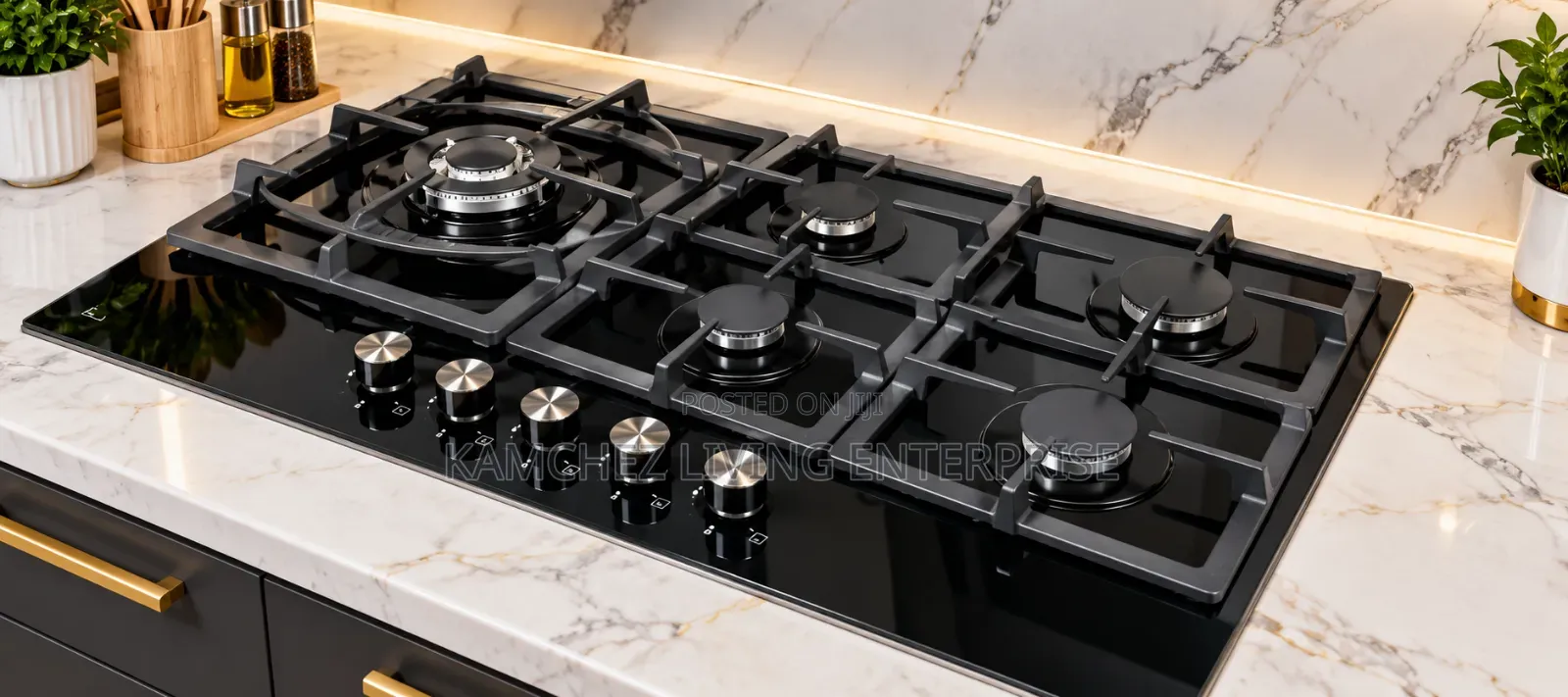 Luxury 5-Burner Built-in Gas Cooker/Hob
