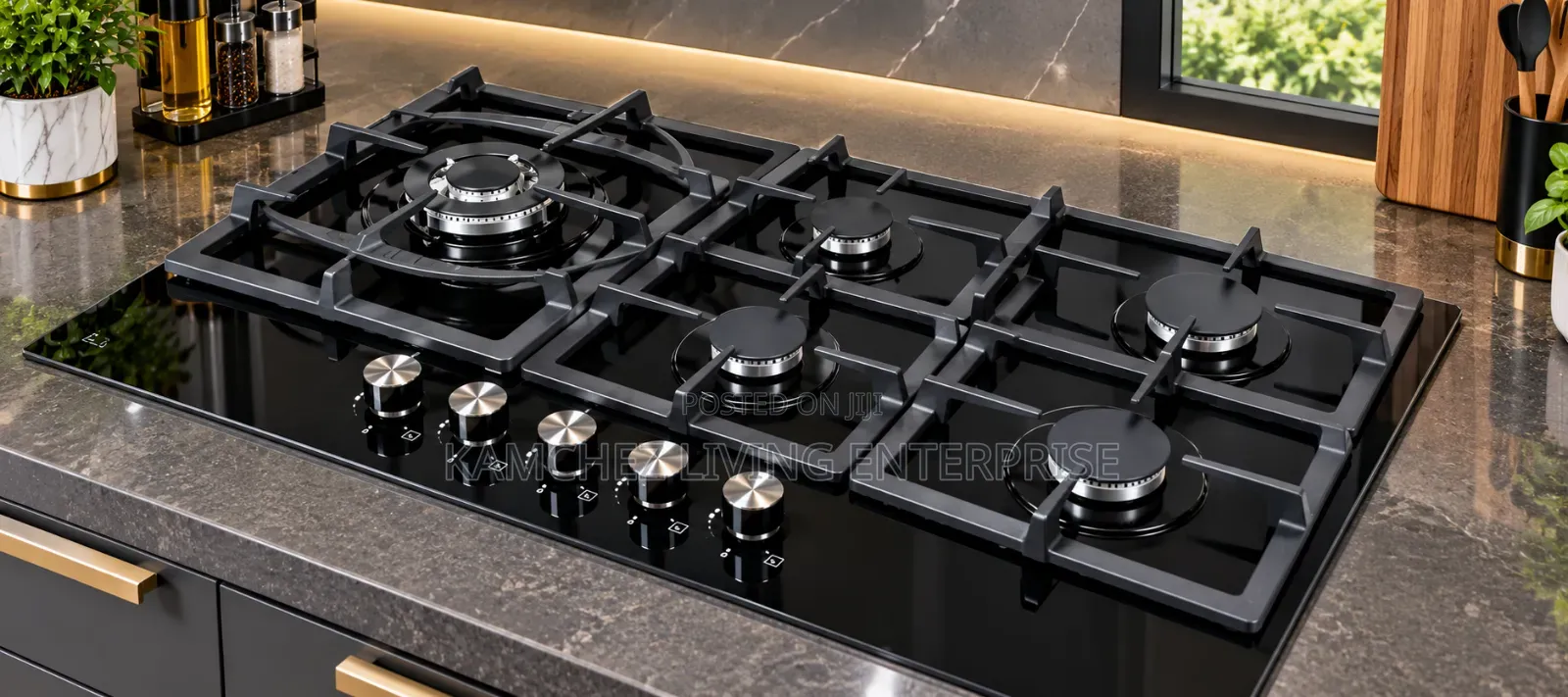 Luxury 5-Burner Built-in Gas Cooker/Hob