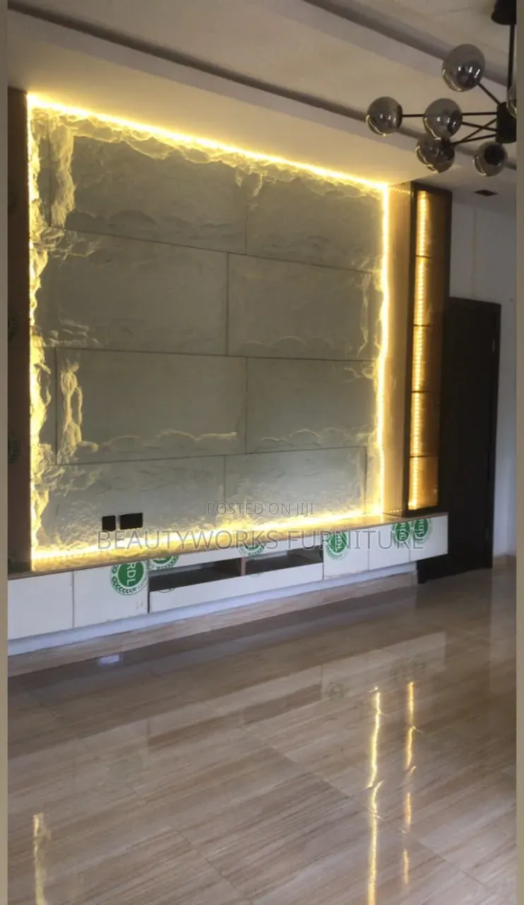 TV Panel and Shelves
