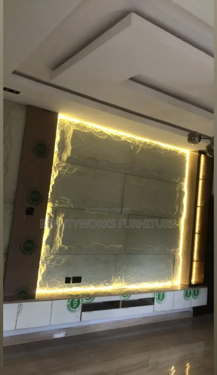 TV Panel and Shelves