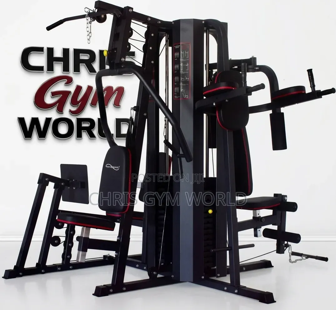 5-Station Multi-Gym With a Built-in Leg Press