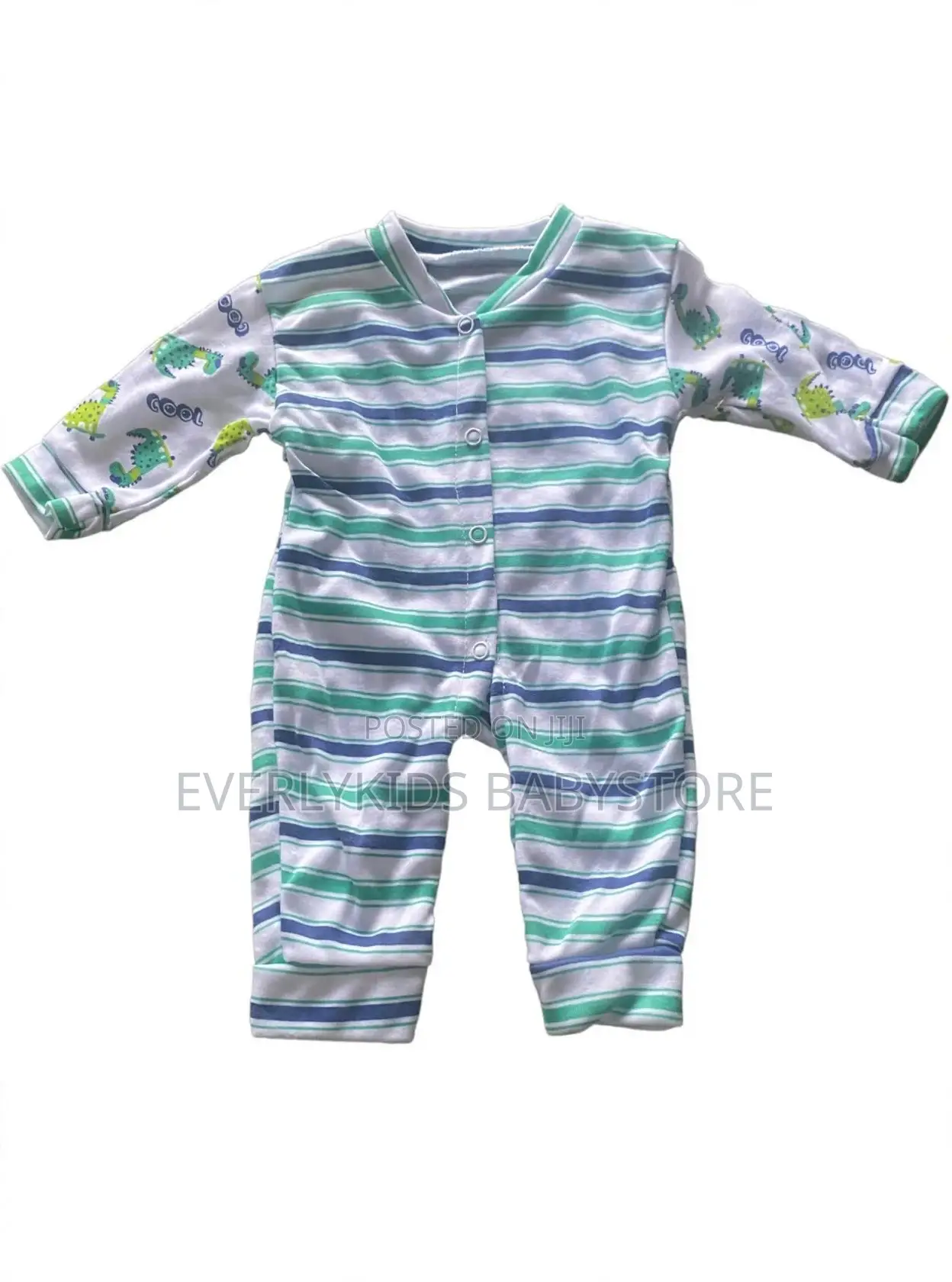 6Pcs Baby Dino Set 0-3m - Shirt Pant Bib Cap