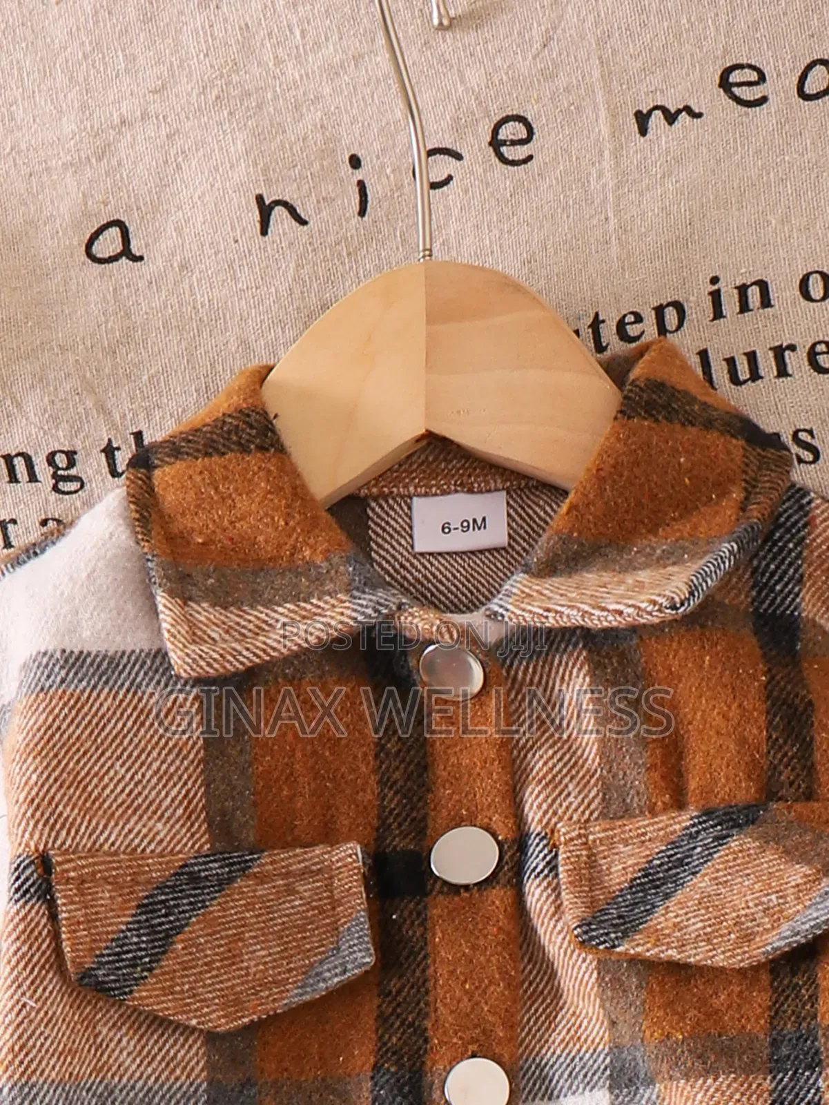 Baby Boys 2-Piece Plaid Shirt and Cargo Jeans Outfit (6–12 Months)