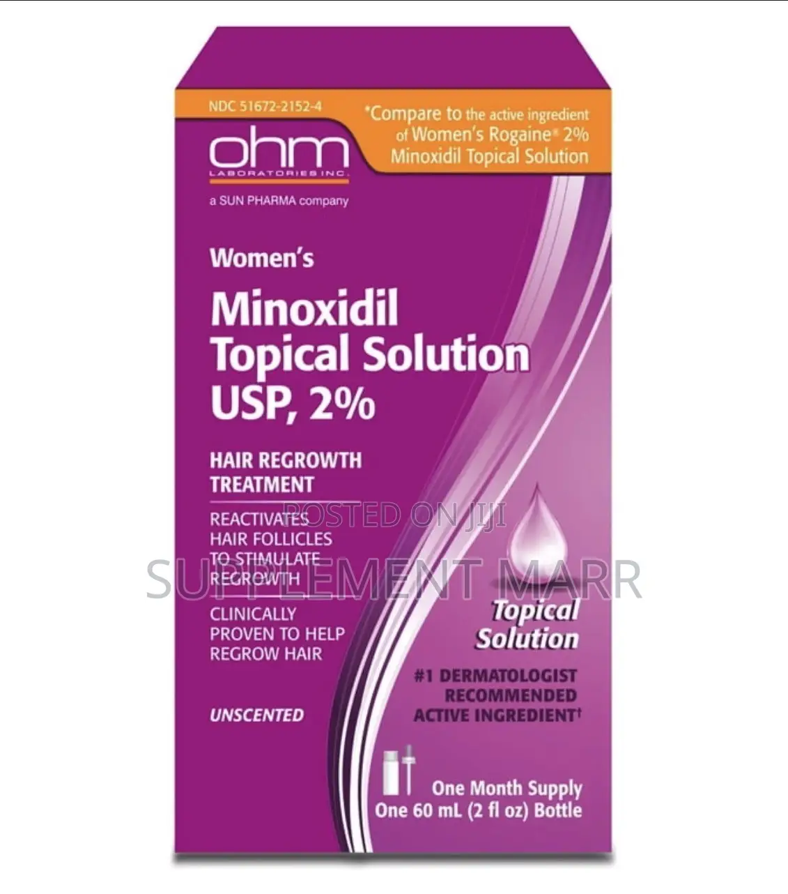Minoxidil Women’s 2% Topical Solution 2oz (1 Month Supply) Regrow Hair