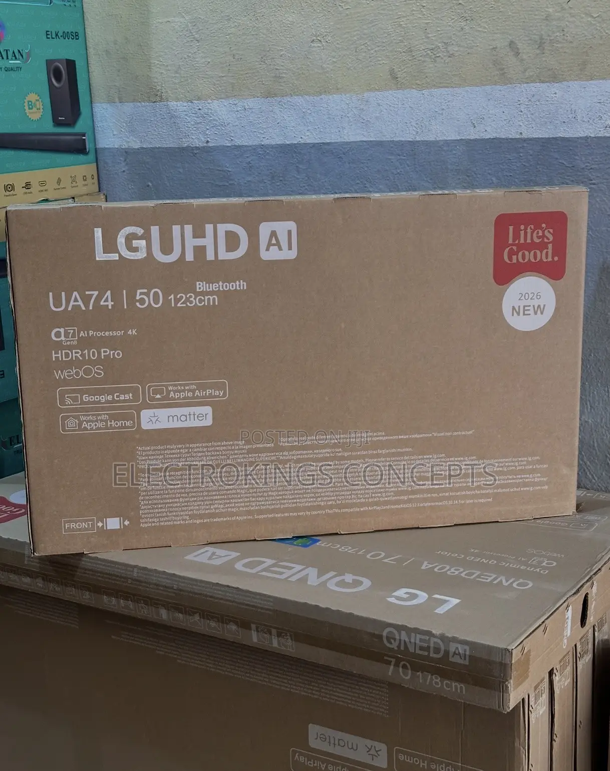 2026 LG 50Inch Android TV With Netflix and Youtube