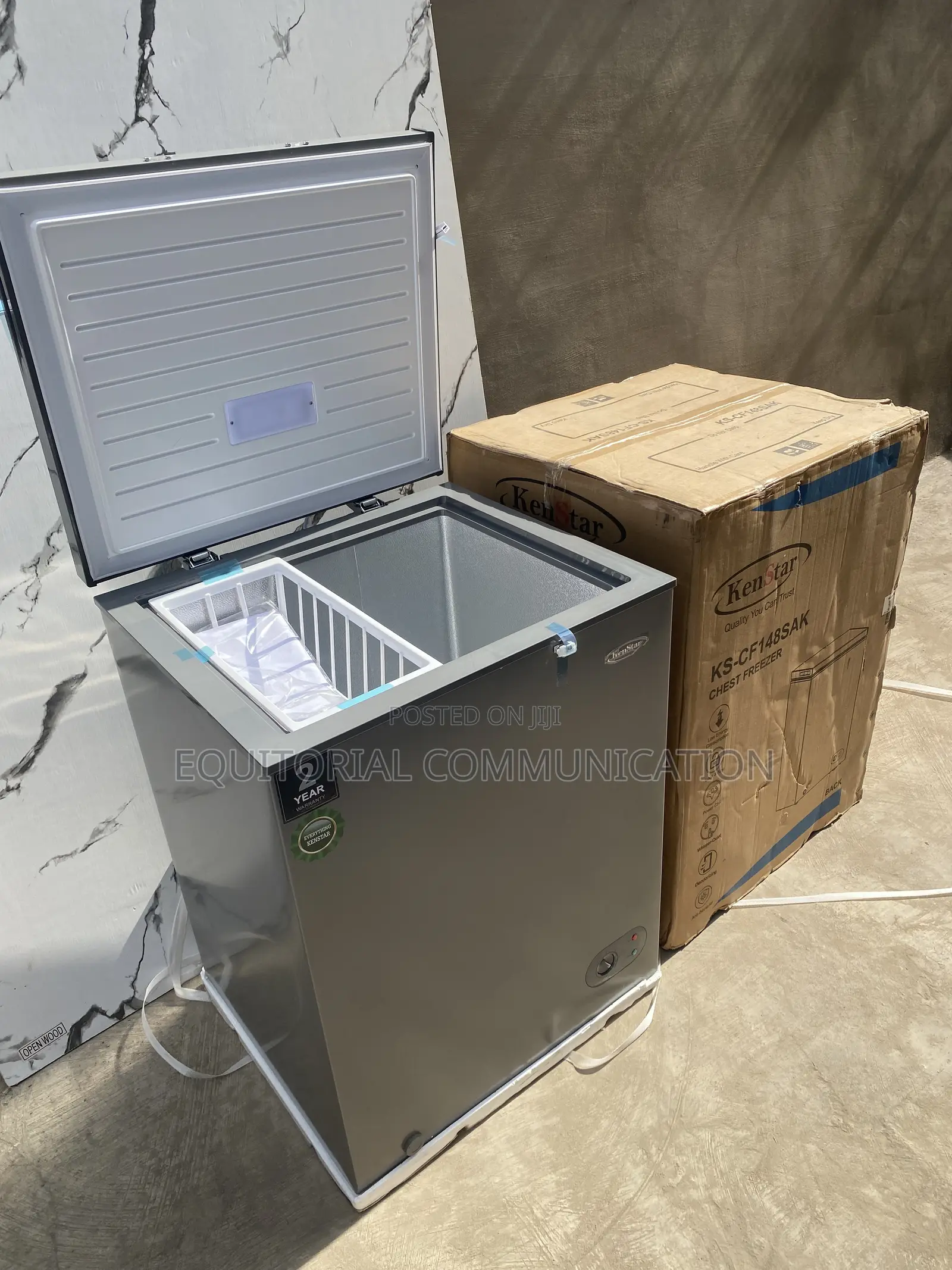 KENSTAR Chest Freezer 142 Litres KS-CF148SAK for Daily Needs
