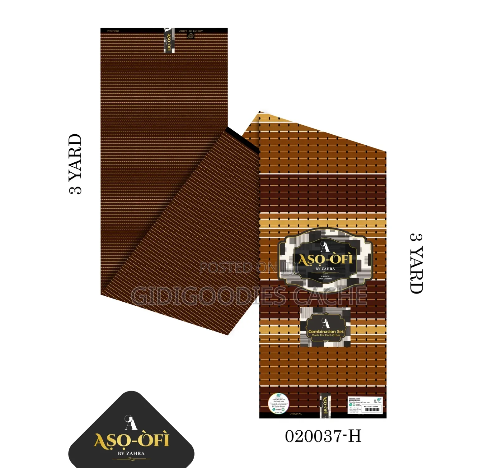 Premium 100% Cotton Ankara Aso-Ofi Combo Set