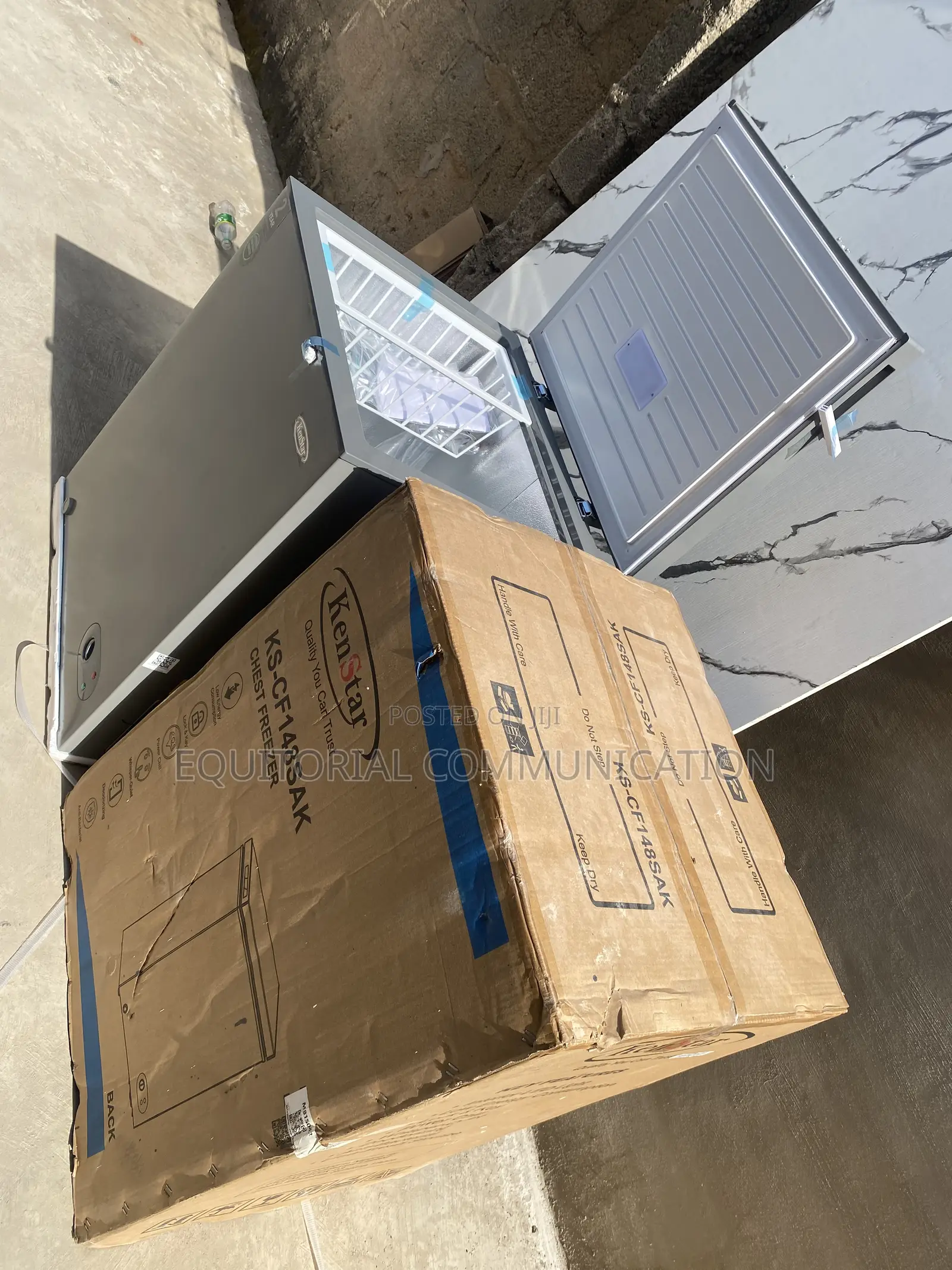 KENSTAR 142L Chest Freezer for Home Food Organisation KS-CF148SAK