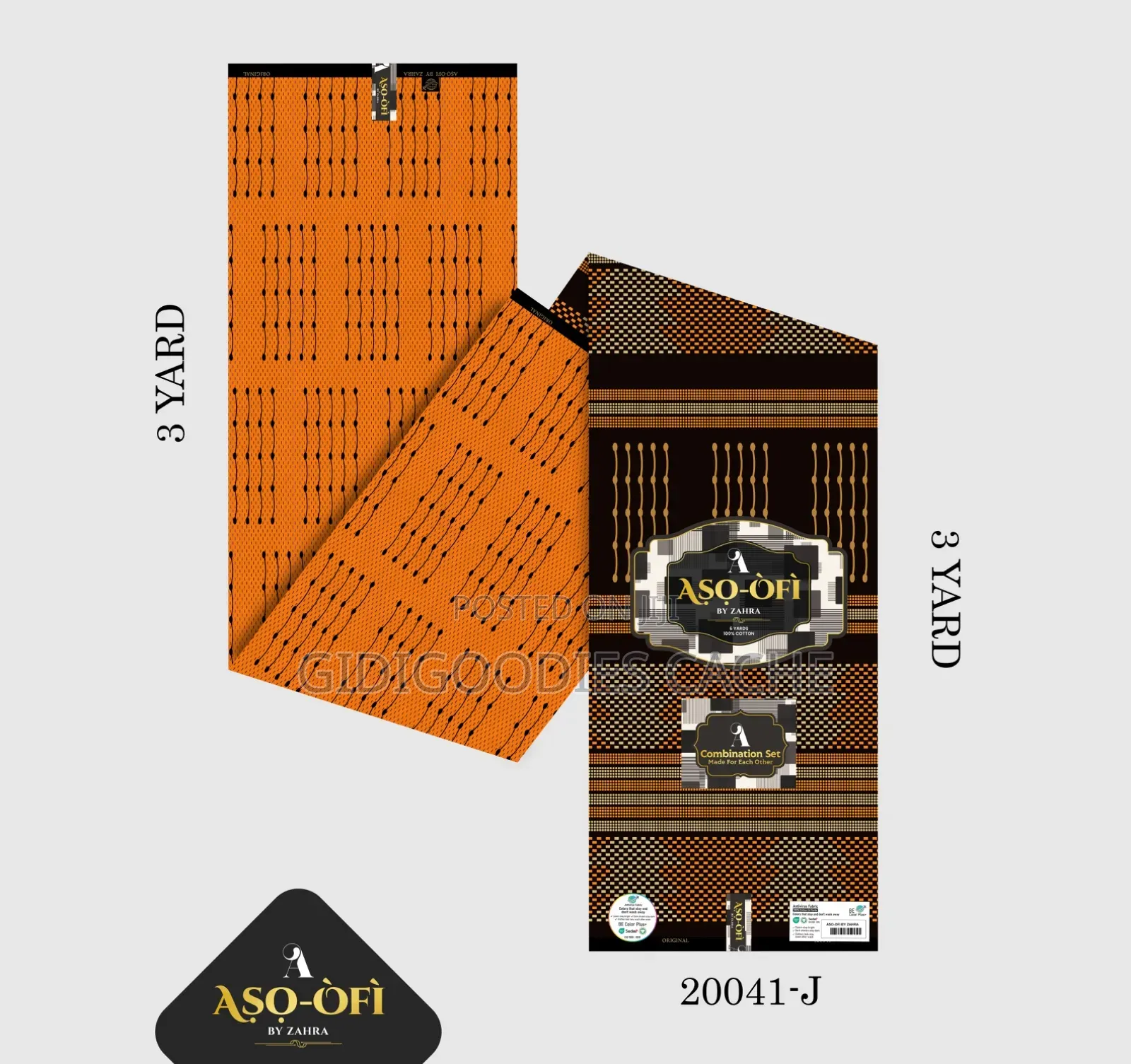Premium 100% Cotton Ankara Aso-Ofi Combo Set