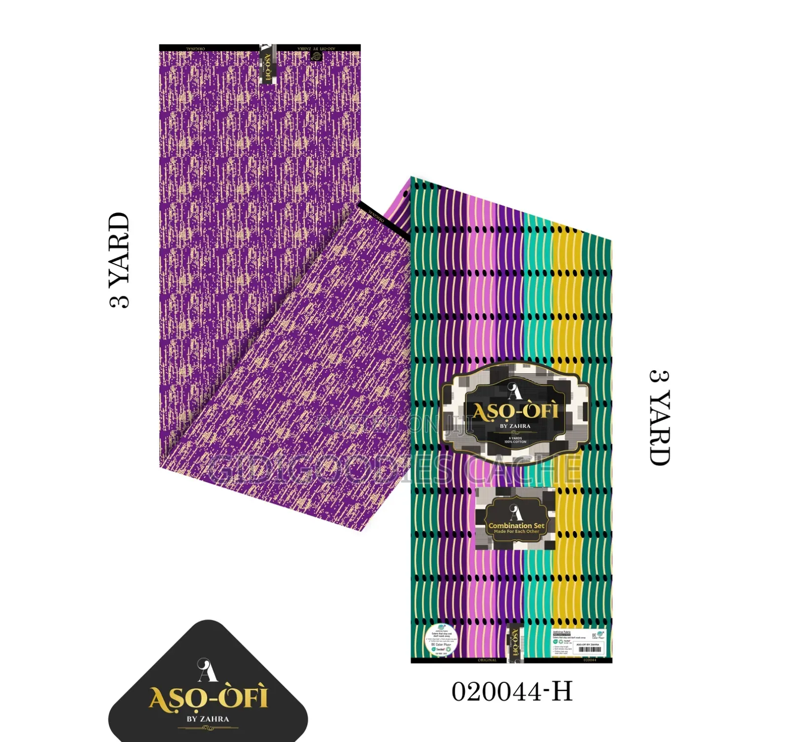 Premium 100% Cotton Ankara Aso-Ofi Combo Set