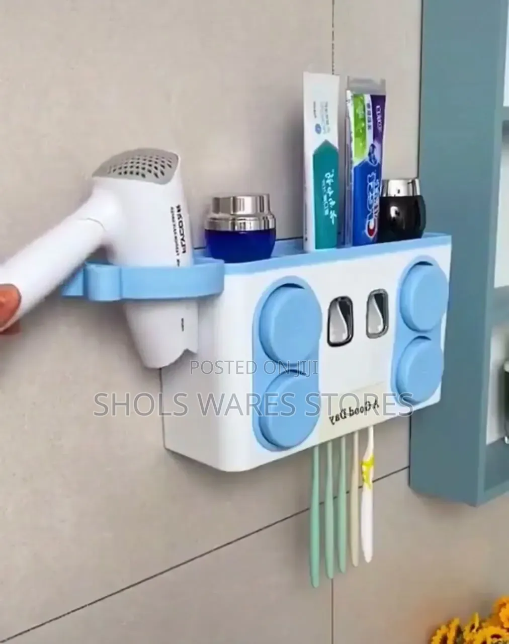 Wall Mounted Toothbrush Holder / Automatic Double Toothpaste Dispenser