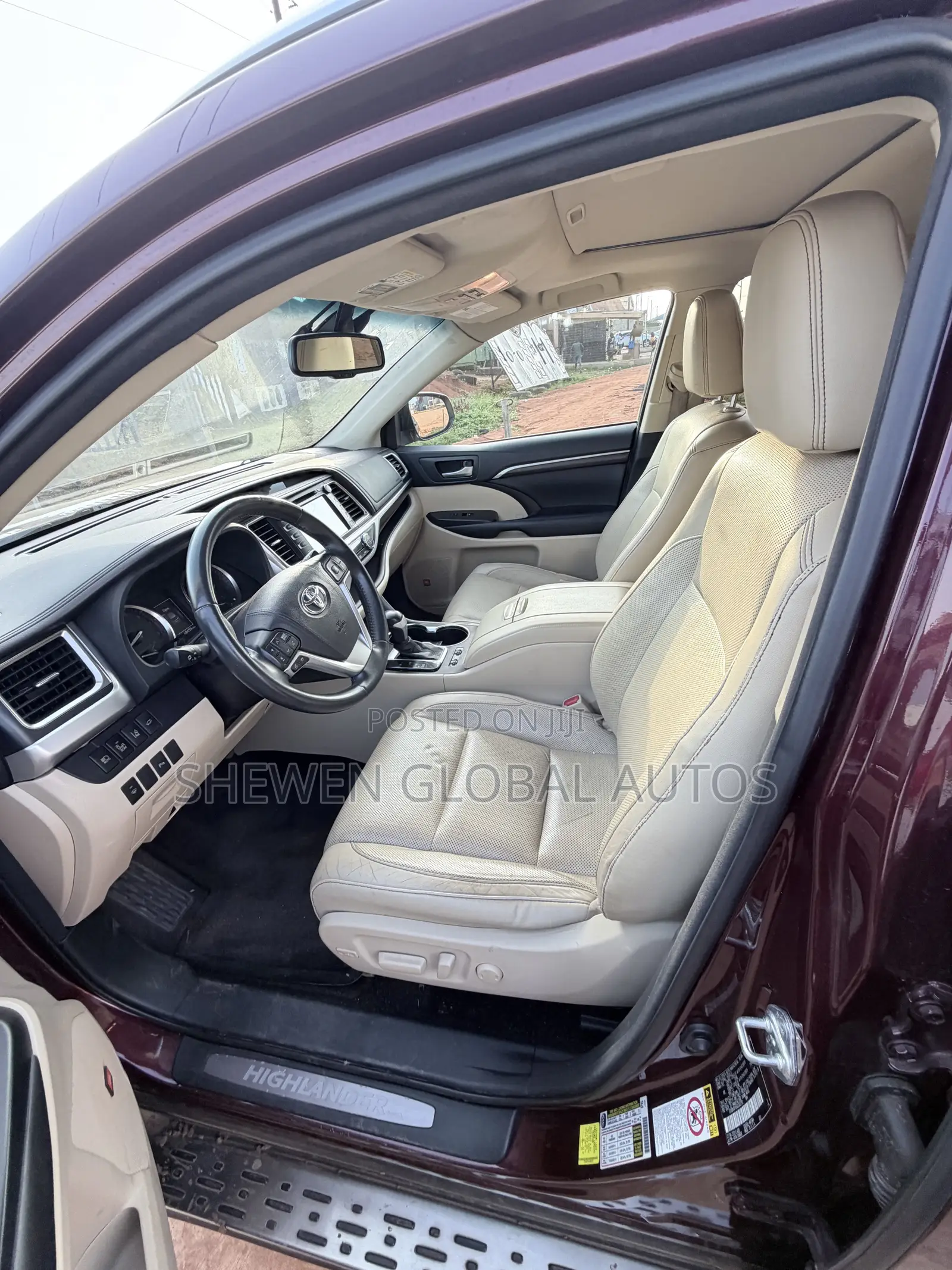 Toyota Highlander Limited V6 4x4 (3.5L 6cyl 6A) 2016 Red