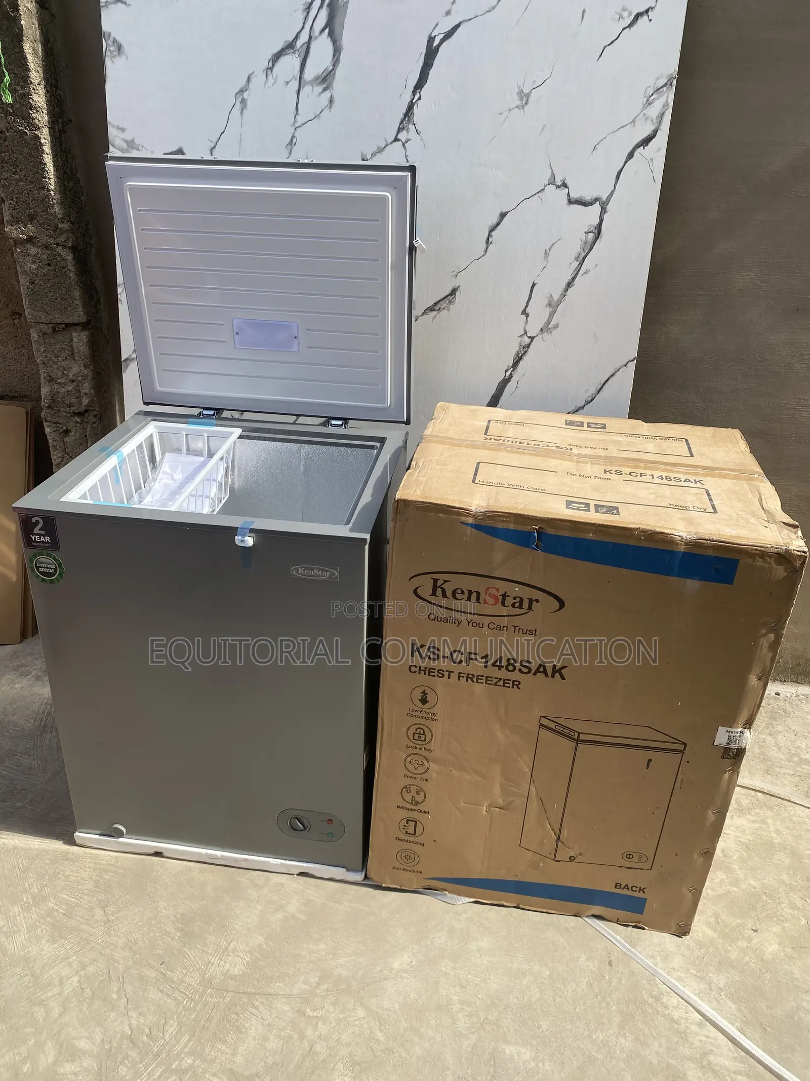 KENSTAR KS-CF148SAK 142L Deep Chest Freezer for Home Kitchens