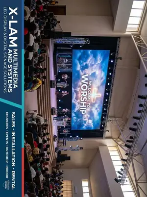 LED Wall for Church Live Video and Lyrics