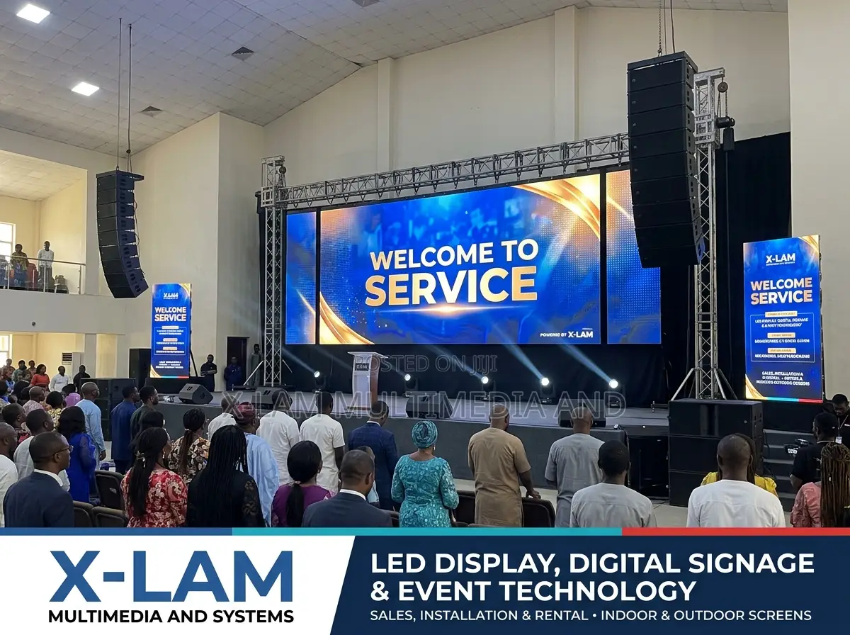 LED Wall for Church Live Video and Lyrics