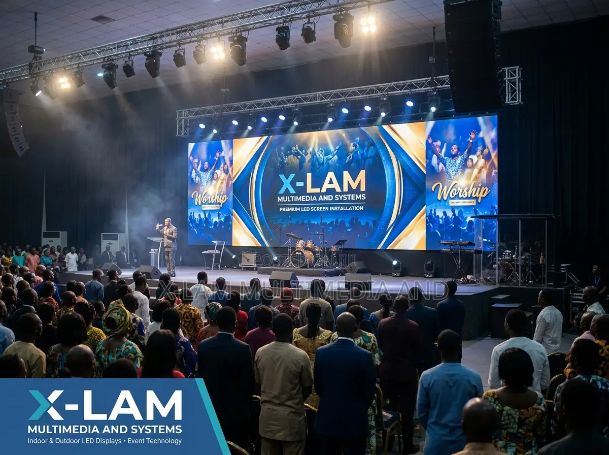 LED Wall for Church Live Video and Lyrics