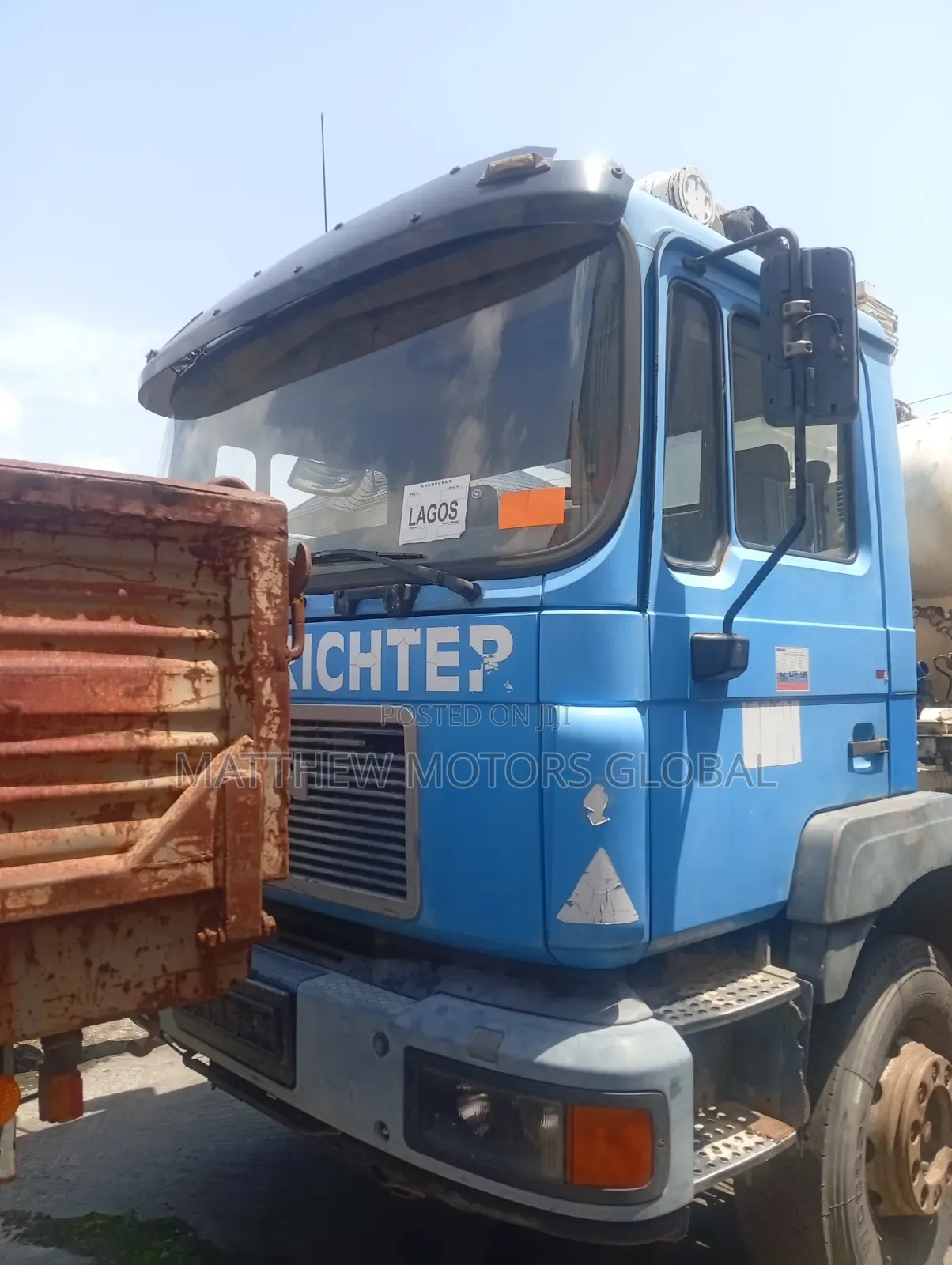 Man Diesel Concrete Mixer Pump Truck 12 Tire