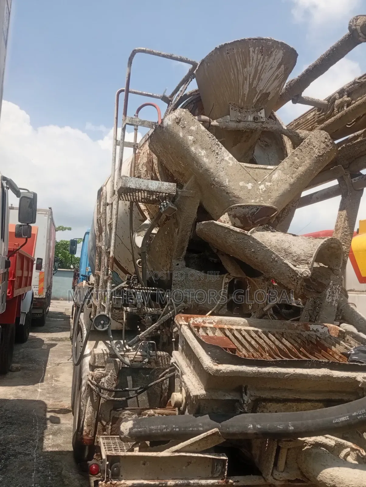 Man Diesel Concrete Mixer Pump Truck 12 Tire
